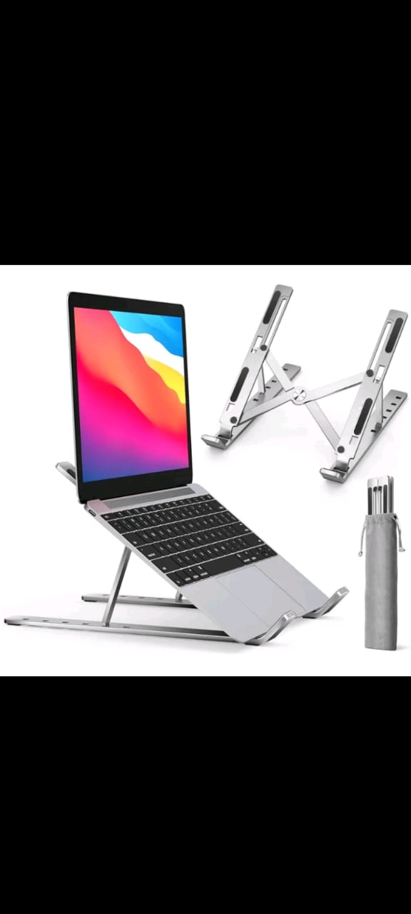 Support Ordinateur Portable – Aluminium, Réglable & Pliable